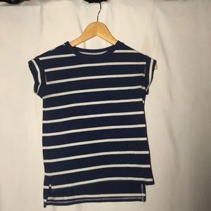Blue and White Striped T-shirt